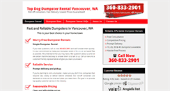 Desktop Screenshot of dumpsterrentalvancouverwa.com